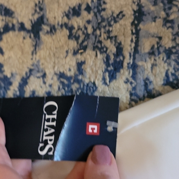 Chaps sz 8 long white shorts new with tags Bermuda length WS29 - Picture 3 of 5